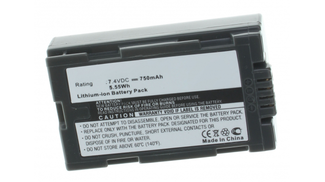Аккумуляторная батарея CGR-D120T для фотоаппаратов и видеокамер Panasonic. Артикул iB-F487.Емкость (mAh): 750. Напряжение (V): 7,4