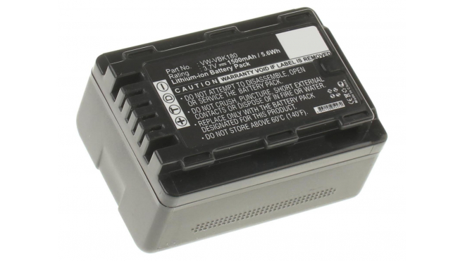 Аккумуляторные батареи для фотоаппаратов и видеокамер Panasonic HC-V500EG-SЕмкость (mAh): 1500. Напряжение (V): 3,7