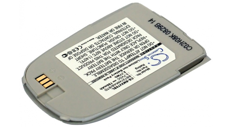 Аккумуляторная батарея для телефона, смартфона Samsung SGH-X475. Артикул iB-M272.Емкость (mAh): 750. Напряжение (V): 3,7