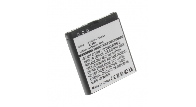 Аккумуляторная батарея BP-6P для телефонов, смартфонов Mobiado. Артикул iB-M312.Емкость (mAh): 750. Напряжение (V): 3,7