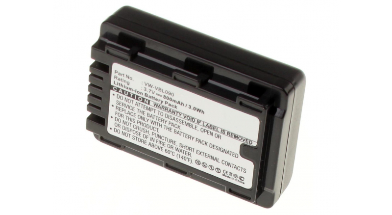Аккумуляторные батареи для фотоаппаратов и видеокамер Panasonic SDR-S50KЕмкость (mAh): 800. Напряжение (V): 3,7
