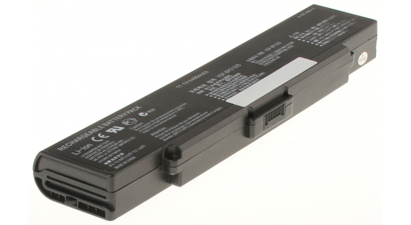 Аккумуляторная батарея для ноутбука Sony VAIO VGN-CR520. Артикул iB-A581.Емкость (mAh): 4400. Напряжение (V): 11,1