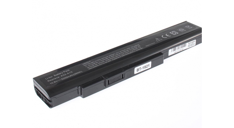 Аккумуляторная батарея для ноутбука MSI CX640-092X. Артикул iB-A1420H.Емкость (mAh): 5200. Напряжение (V): 11,1