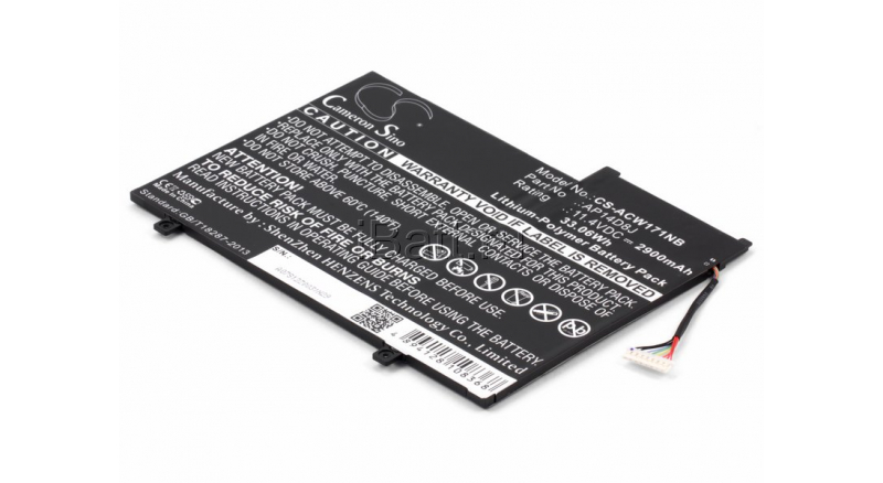 Аккумуляторная батарея для ноутбука Acer Aspire Switch 11 (SW5-173). Артикул iB-A990.Емкость (mAh): 2900. Напряжение (V): 11,4