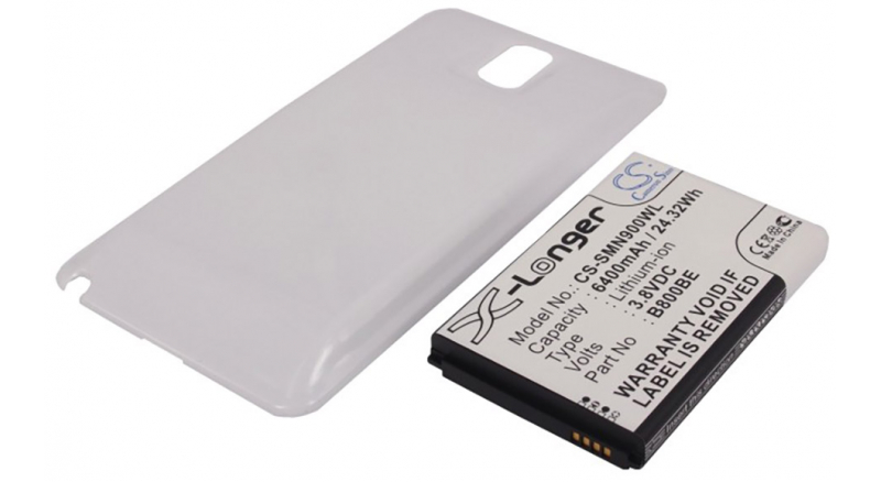 Аккумуляторная батарея для телефона, смартфона Samsung SM-N900A. Артикул iB-M582.Емкость (mAh): 6400. Напряжение (V): 3,8
