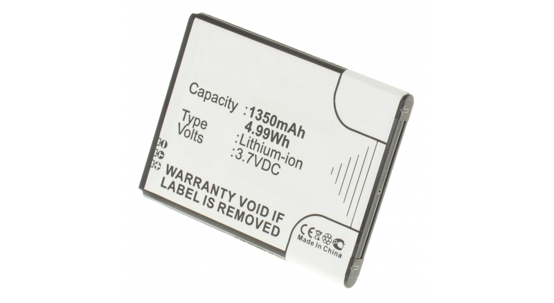 Аккумуляторная батарея для телефона, смартфона Samsung Wave Y. Артикул iB-M385.Емкость (mAh): 1350. Напряжение (V): 3,7