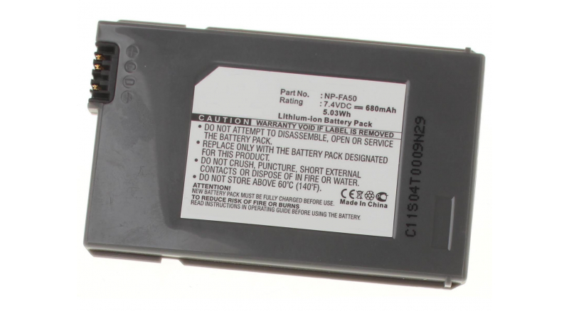 Аккумуляторные батареи для фотоаппаратов и видеокамер Sony DCR-PC53EЕмкость (mAh): 680. Напряжение (V): 7,4