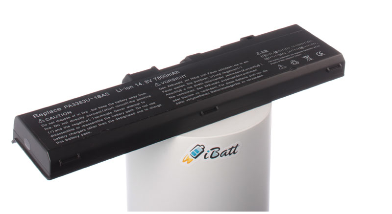 Аккумуляторная батарея PA3383U-1BRS для ноутбуков Toshiba. Артикул iB-A442.Емкость (mAh): 6600. Напряжение (V): 14,8