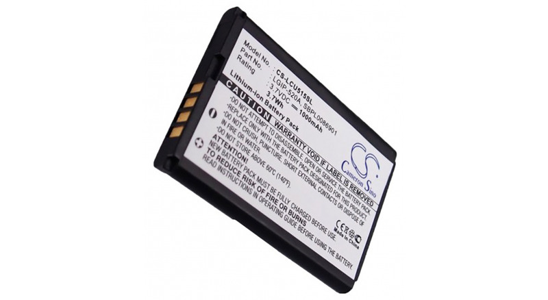 Аккумуляторная батарея LGIP-520A для телефонов, смартфонов LG. Артикул iB-M2183.Емкость (mAh): 1000. Напряжение (V): 3,7