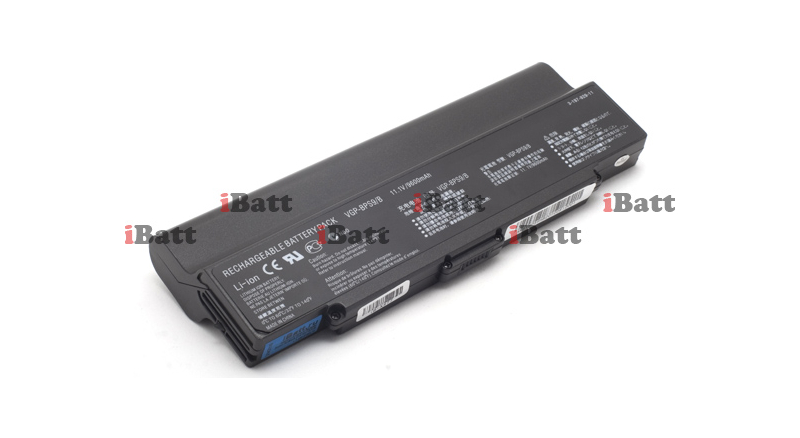 Аккумуляторная батарея для ноутбука Sony VAIO VGN-NR498E/L. Артикул iB-A477H.Емкость (mAh): 10400. Напряжение (V): 11,1