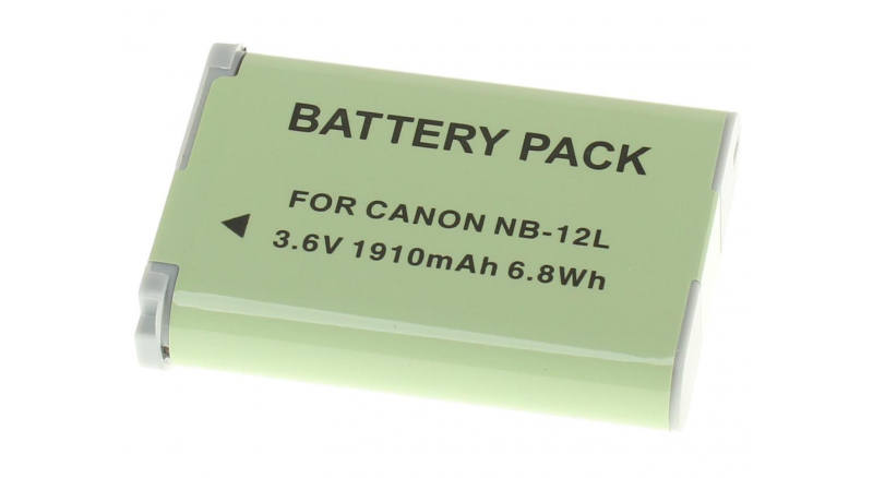 Аккумуляторная батарея NB-12L для фотоаппаратов и видеокамер Canon. Артикул iB-F448.Емкость (mAh): 1900. Напряжение (V): 3,6