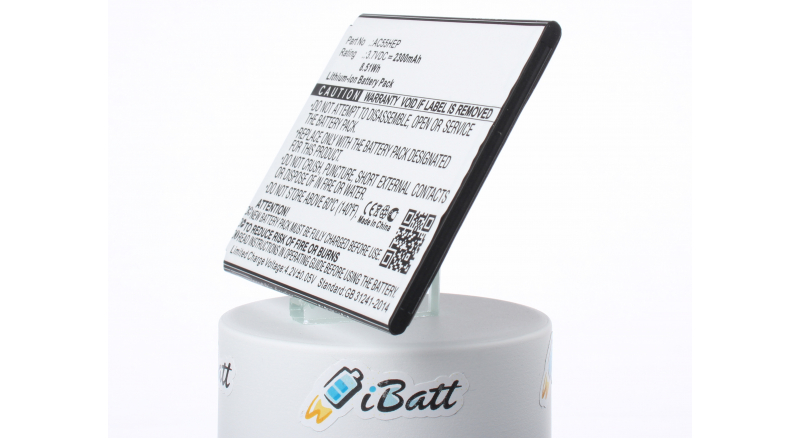 Аккумуляторная батарея iBatt iB-M1296 для телефонов, смартфонов ArchosЕмкость (mAh): 2300. Напряжение (V): 3,7