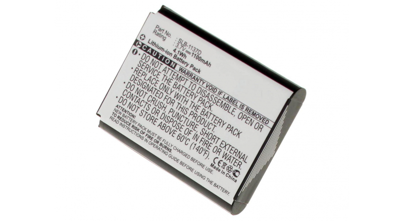 Аккумуляторные батареи для фотоаппаратов и видеокамер Samsung Digimax L74WЕмкость (mAh): 1100. Напряжение (V): 3,7