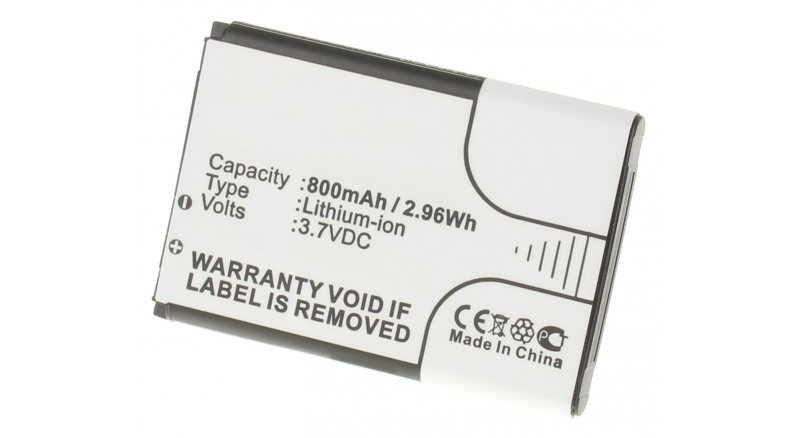 Аккумуляторная батарея для телефона, смартфона Samsung SGH-A107. Артикул iB-M256.Емкость (mAh): 800. Напряжение (V): 3,7