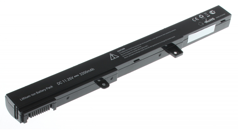 Аккумуляторная батарея для ноутбука Asus X551MA. Артикул 11-11541.Емкость (mAh): 2200. Напряжение (V): 11,25