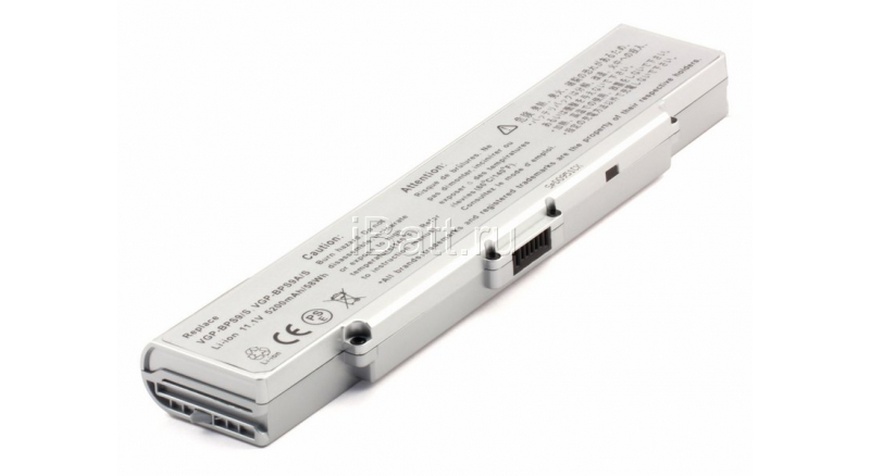 Аккумуляторная батарея для ноутбука Sony VAIO VGN-NR498E/W. Артикул 11-1475.Емкость (mAh): 4400. Напряжение (V): 11,1
