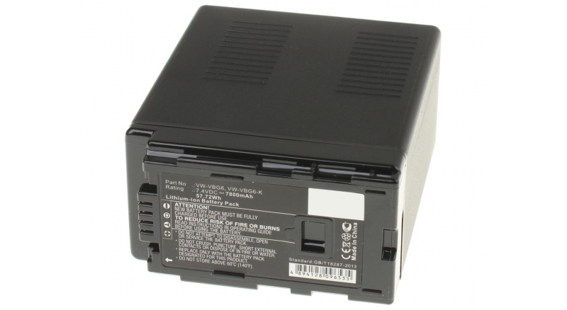 Аккумуляторные батареи для фотоаппаратов и видеокамер Panasonic AG-HMC73Емкость (mAh): 7800. Напряжение (V): 7,4