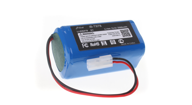 Аккумуляторная батарея для пылесоса Puppy R35. Артикул iB-T978.Емкость (mAh): 2500. Напряжение (V): 14,4