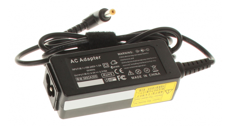Блок питания (адаптер питания) для ноутбука Asus Eee PC 8G (701). Артикул 22-113. Напряжение (V): 9,5