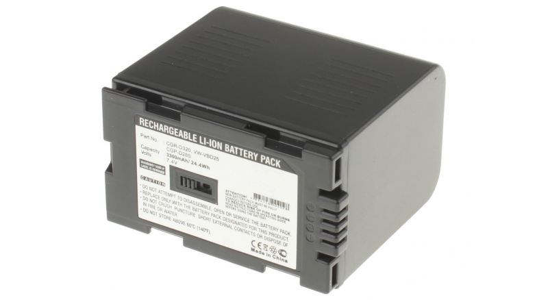 Аккумуляторная батарея CGR-D08S для фотоаппаратов и видеокамер Panasonic. Артикул iB-F316.Емкость (mAh): 3300. Напряжение (V): 7,4