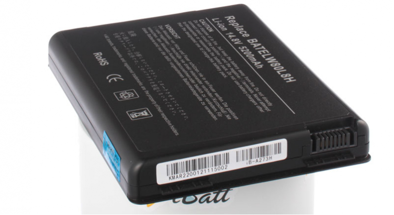 Аккумуляторная батарея для ноутбука Acer Aspire 1672LMi. Артикул iB-A273H.Емкость (mAh): 5200. Напряжение (V): 14,8