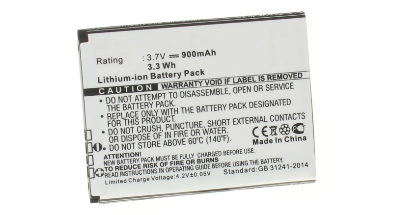 Аккумуляторная батарея для телефона, смартфона Alcatel OT-891. Артикул iB-M447.Емкость (mAh): 900. Напряжение (V): 3,7