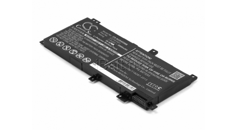 Аккумуляторная батарея для ноутбука Asus X455LA. Артикул iB-A1015.Емкость (mAh): 5000. Напряжение (V): 7,6