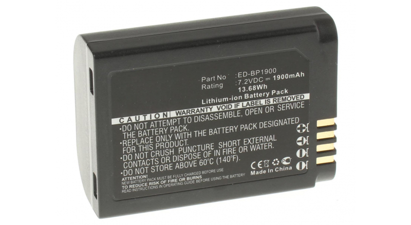 Аккумуляторные батареи для фотоаппаратов и видеокамер Samsung EV-NX1ZZZBMBUSЕмкость (mAh): 1900. Напряжение (V): 7,2