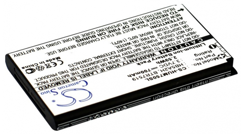 Аккумуляторная батарея для телефона, смартфона Huawei M570. Артикул iB-M1139.Емкость (mAh): 700. Напряжение (V): 3,7