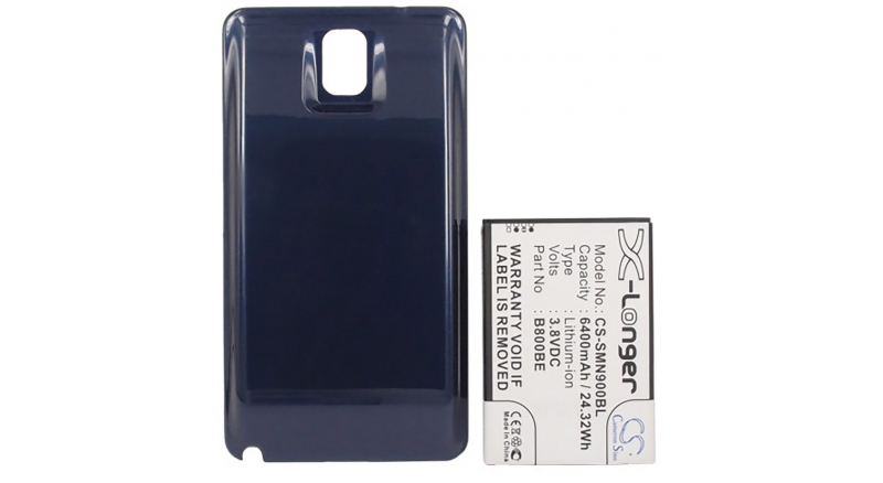 Аккумуляторная батарея для телефона, смартфона Samsung SM-N900S. Артикул iB-M583.Емкость (mAh): 6400. Напряжение (V): 3,8