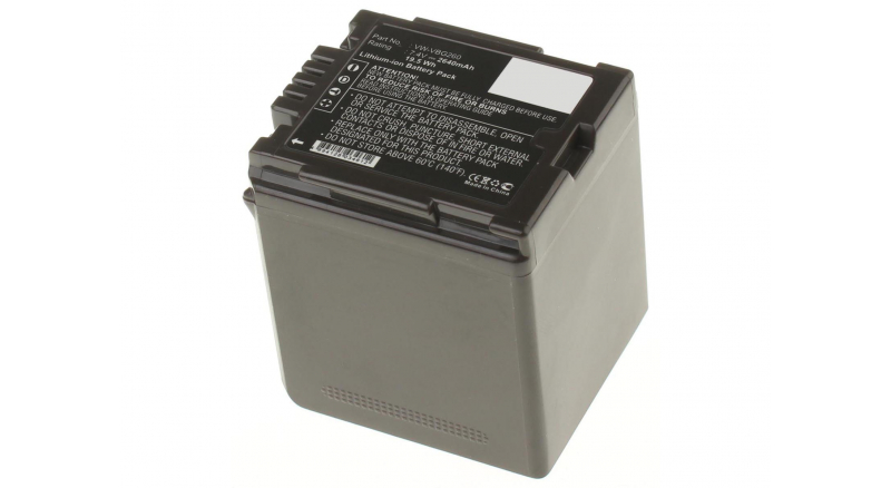 Аккумуляторная батарея VW-VBG070PP для фотоаппаратов и видеокамер Panasonic. Артикул iB-F321.Емкость (mAh): 2640. Напряжение (V): 7,4