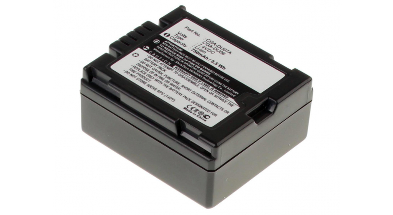 Аккумуляторная батарея CGA-DU14A/1B для фотоаппаратов и видеокамер Panasonic. Артикул iB-F312.Емкость (mAh): 750. Напряжение (V): 7,4