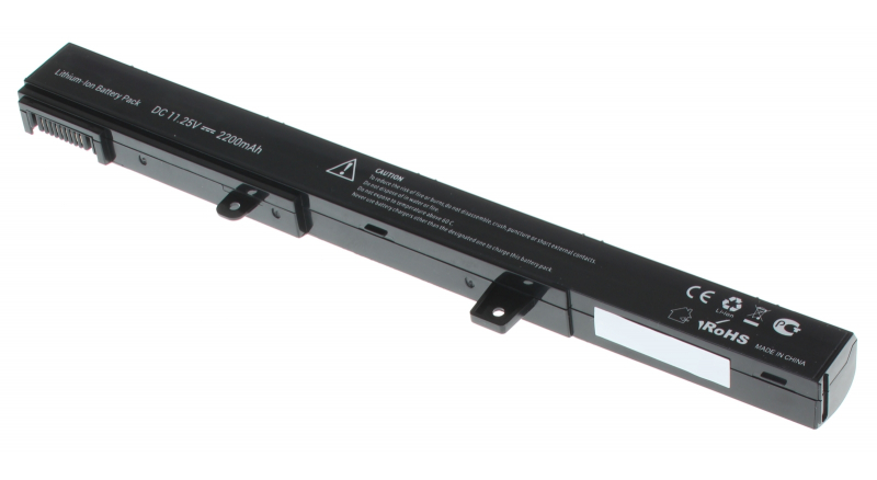 Аккумуляторная батарея для ноутбука Asus F551M. Артикул 11-11541.Емкость (mAh): 2200. Напряжение (V): 11,25