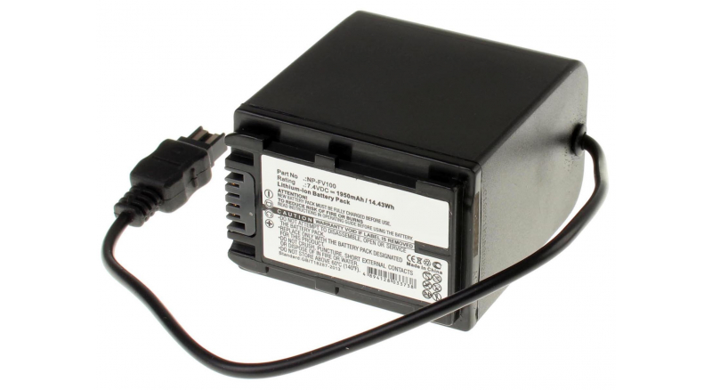 Аккумуляторные батареи для фотоаппаратов и видеокамер Sony DCR-SX44/EЕмкость (mAh): 1950. Напряжение (V): 7,4