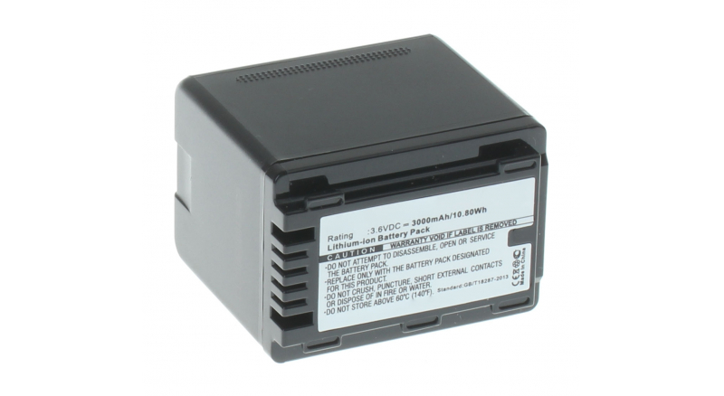 Аккумуляторные батареи для фотоаппаратов и видеокамер Panasonic HC-VX980Емкость (mAh): 3000. Напряжение (V): 3,6