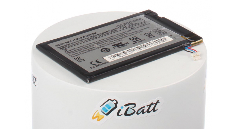 Аккумуляторная батарея для ноутбука Acer Iconia Tab B1-710 16GB White. Артикул iB-A643.Емкость (mAh): 2640. Напряжение (V): 3,8