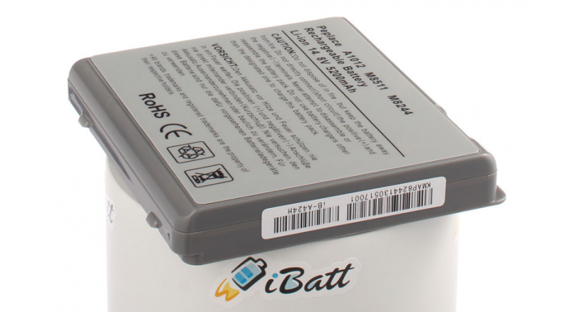 Аккумуляторная батарея M8244G/B для ноутбуков Apple. Артикул iB-A424H.Емкость (mAh): 5200. Напряжение (V): 14,8