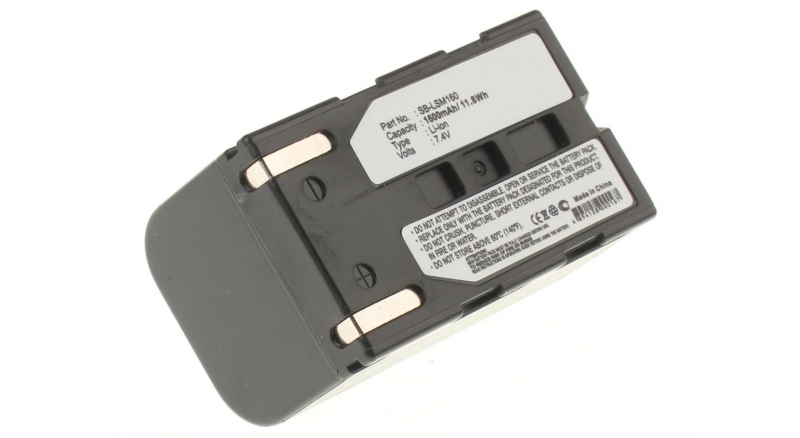 Аккумуляторные батареи для фотоаппаратов и видеокамер Samsung SC-D164Емкость (mAh): 1600. Напряжение (V): 7,4