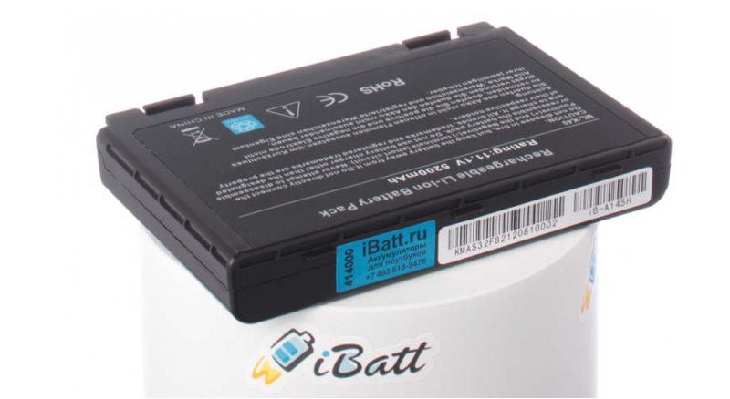 Аккумуляторная батарея для ноутбука Asus Pro79AE. Артикул iB-A145H.Емкость (mAh): 5200. Напряжение (V): 11,1