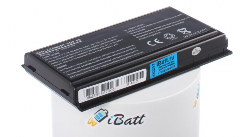 Аккумуляторная батарея iBatt iB-A470X для ноутбука AsusЕмкость (mAh): 5800. Напряжение (V): 11,1