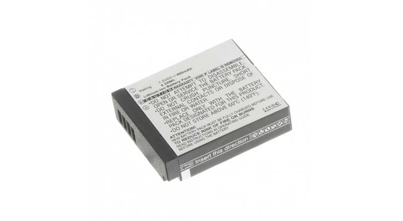 Аккумуляторная батарея iBatt iB-F429 для фотокамер и видеокамер PanasonicЕмкость (mAh): 600. Напряжение (V): 7,2