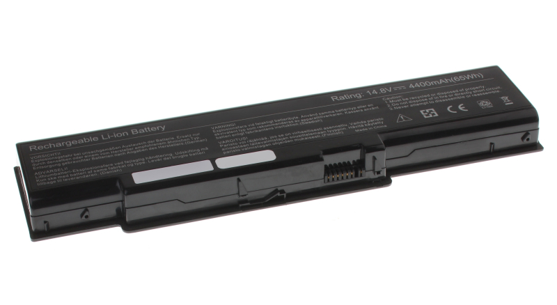 Аккумуляторная батарея для ноутбука Toshiba Satellite A60-S1173. Артикул iB-A1322.Емкость (mAh): 6420. Напряжение (V): 14,8