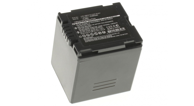 Аккумуляторная батарея CGA-DU21E/1B для фотоаппаратов и видеокамер Panasonic. Артикул iB-F314.Емкость (mAh): 2160. Напряжение (V): 7,4