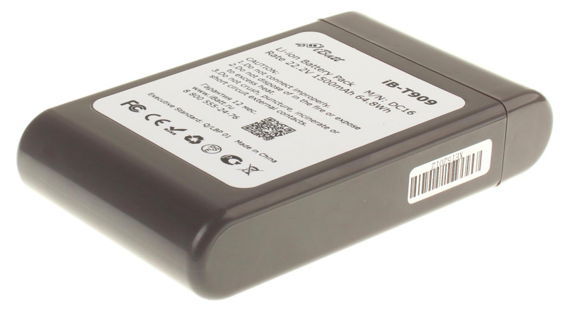 Аккумуляторная батарея BP-01 для пылесосов Dyson. Артикул iB-T909.Емкость (mAh): 1500. Напряжение (V): 22,2