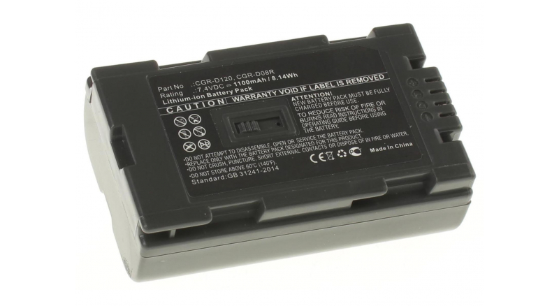 Аккумуляторные батареи для фотоаппаратов и видеокамер Panasonic NV-DS88Емкость (mAh): 1100. Напряжение (V): 7,4