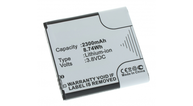 Аккумуляторная батарея EB-K740AEWEG для телефонов, смартфонов Samsung. Артикул iB-F554.Емкость (mAh): 2300. Напряжение (V): 3,8