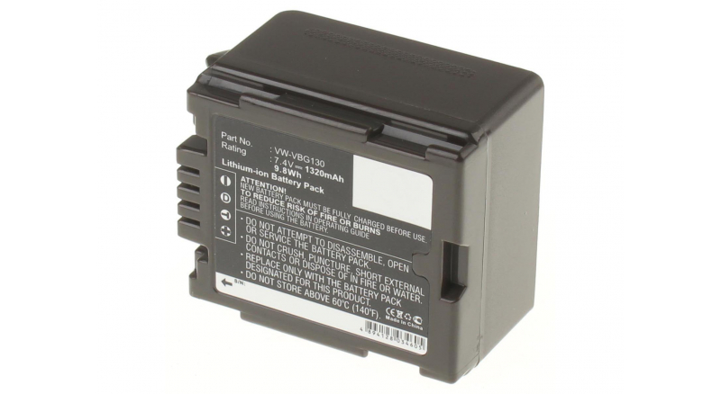 Аккумуляторные батареи для фотоаппаратов и видеокамер Panasonic HDC-TM200GKЕмкость (mAh): 1320. Напряжение (V): 7,4