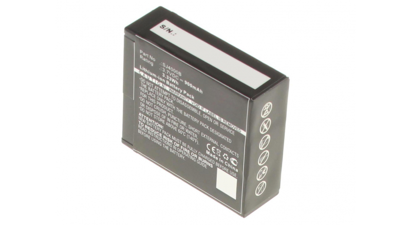 Аккумуляторные батареи для фотоаппаратов и видеокамер SJCAM M10 WiFiЕмкость (mAh): 900. Напряжение (V): 3,7