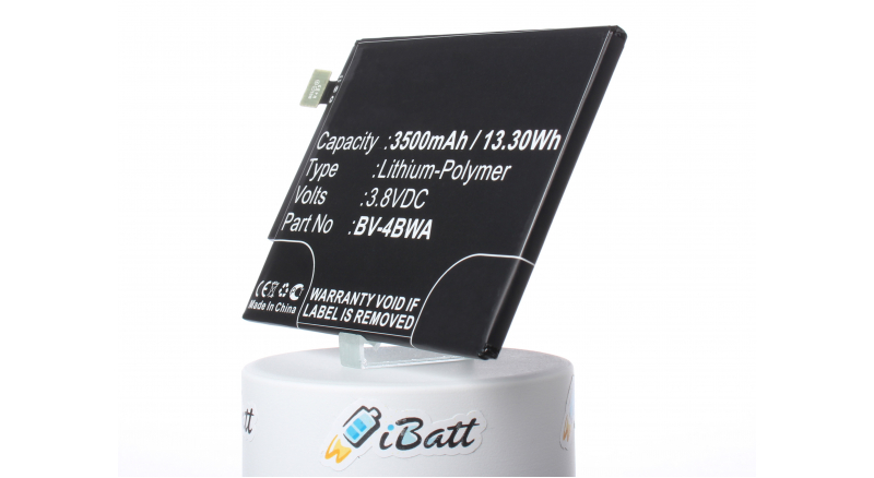 Аккумуляторная батарея iBatt iB-M712 для телефонов, смартфонов NokiaЕмкость (mAh): 3500. Напряжение (V): 3,8