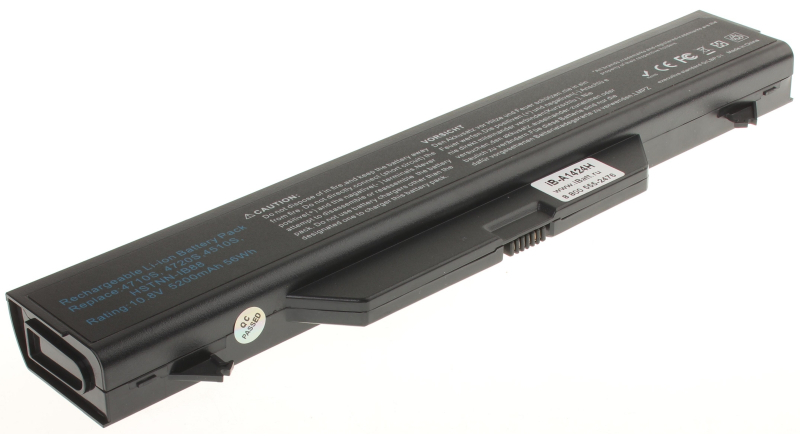 Аккумуляторная батарея для ноутбука HP-Compaq ProBook 4510s (NA923EA). Артикул iB-A1424H.Емкость (mAh): 5200. Напряжение (V): 11,1